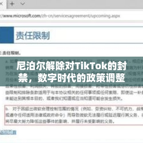 尼泊尔解除对TikTok的封禁，数字时代的政策调整与多元文化发展