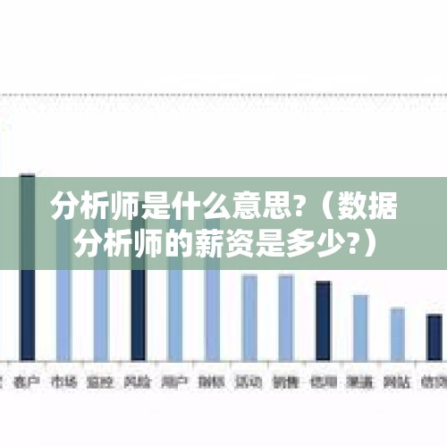 分析师是什么意思?（数据分析师的薪资是多少?）