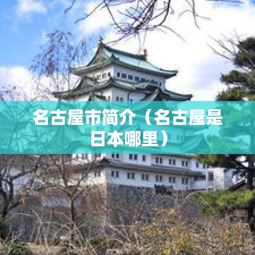 名古屋市简介（名古屋是日本哪里）