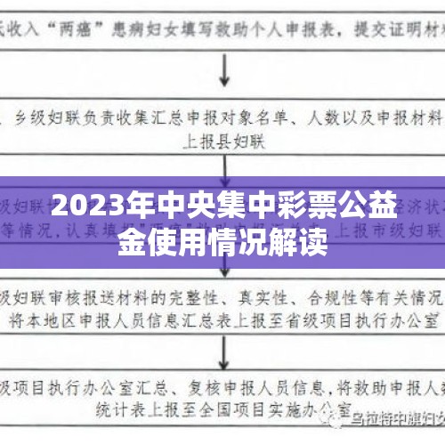 2023年中央集中彩票公益金使用情况解读