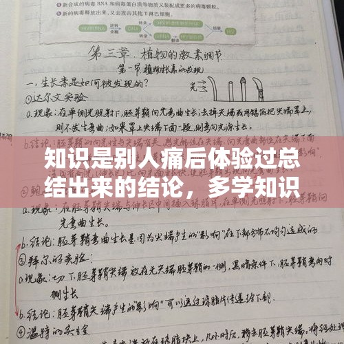 知识是别人痛后体验过总结出来的结论，多学知识会让自己少...