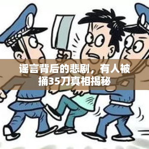 谣言背后的悲剧，有人被捅35刀真相揭秘