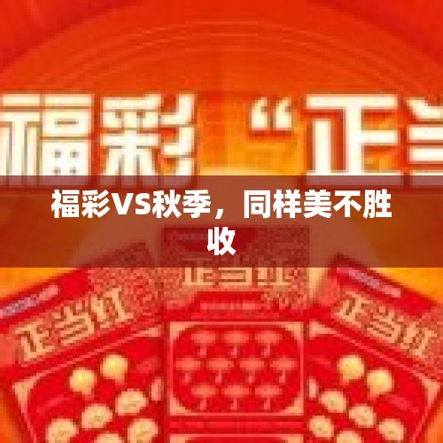 福彩VS秋季，同样美不胜收