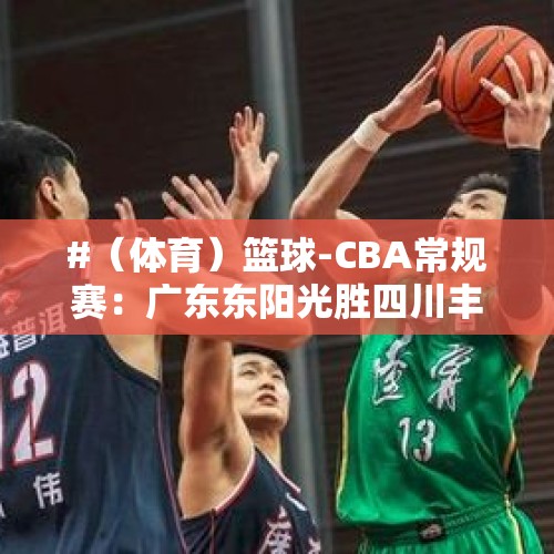 #（体育）篮球-CBA常规赛：广东东阳光胜四川丰谷酒业