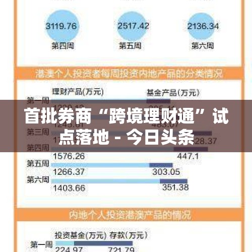 首批券商“跨境理财通”试点落地 - 今日头条