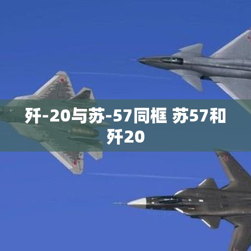 歼-20与苏-57同框 苏57和歼20